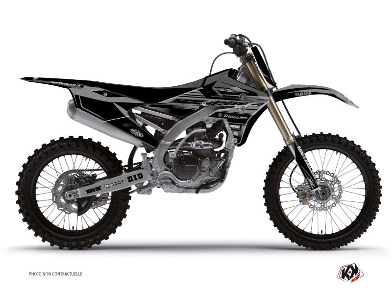 Yamaha 450 YZF Dirt Bike Black Matte Graphic Kit Black