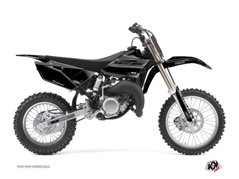 Yamaha 85 YZ Dirt Bike Black Matte Graphic Kit Black