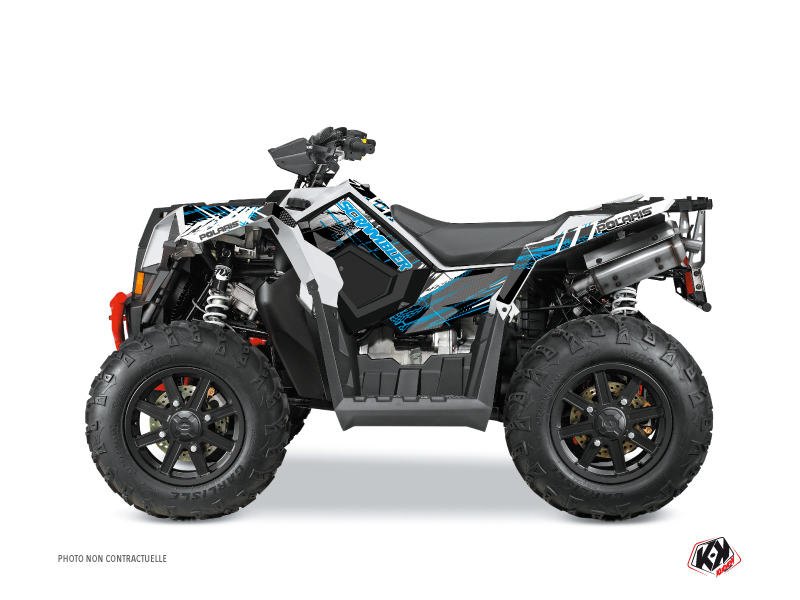 Polaris Scrambler 850-1000 XP ATV Blade Graphic Kit Blue