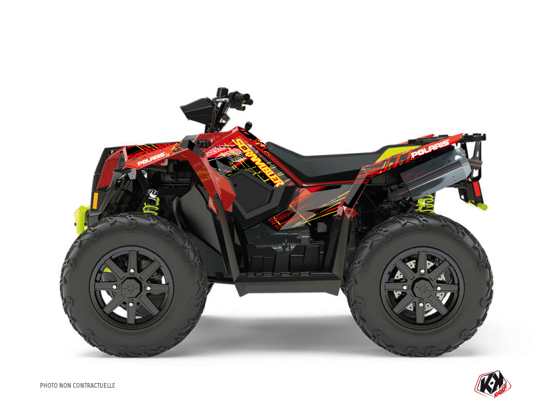 Kit Déco Quad Blade Polaris Scrambler 850-1000 XP Rouge Jaune