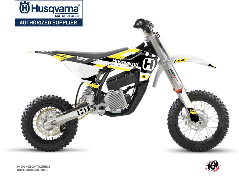 Kit Déco Moto Cross Block Husqvarna EE-5 Noir Jaune