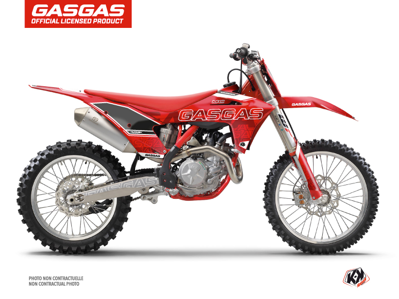 GASGAS MC 125 Dirt Bike Border Graphic Kit Red