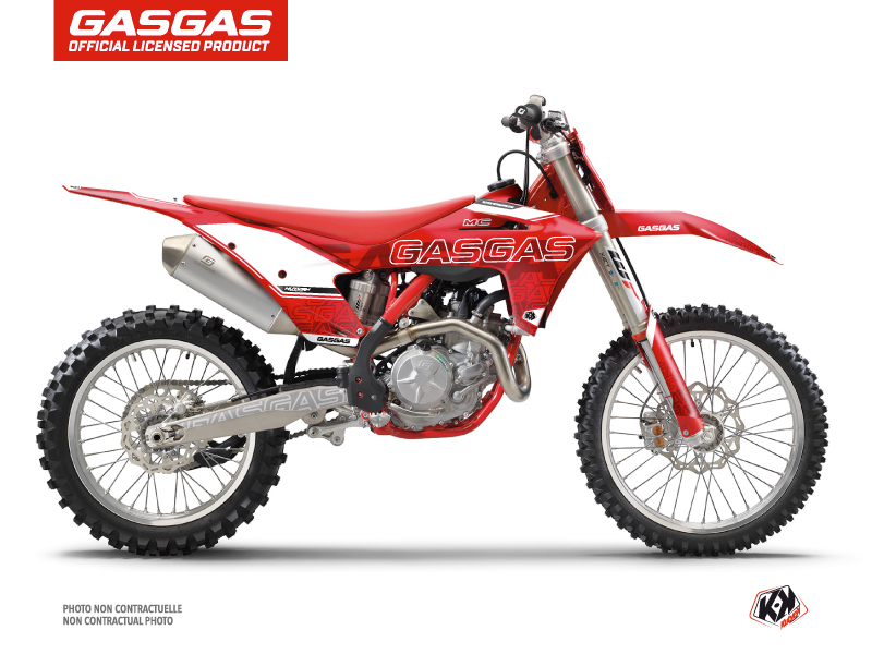 GASGAS MCF 450 Dirt Bike Border Graphic Kit Red