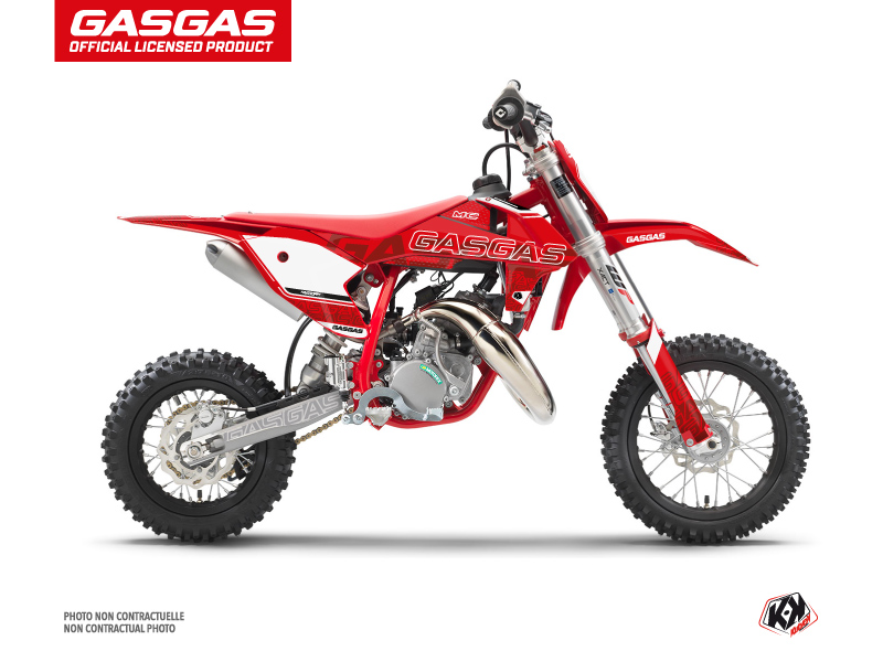 GASGAS MC 50 Dirt Bike Border Graphic Kit Red