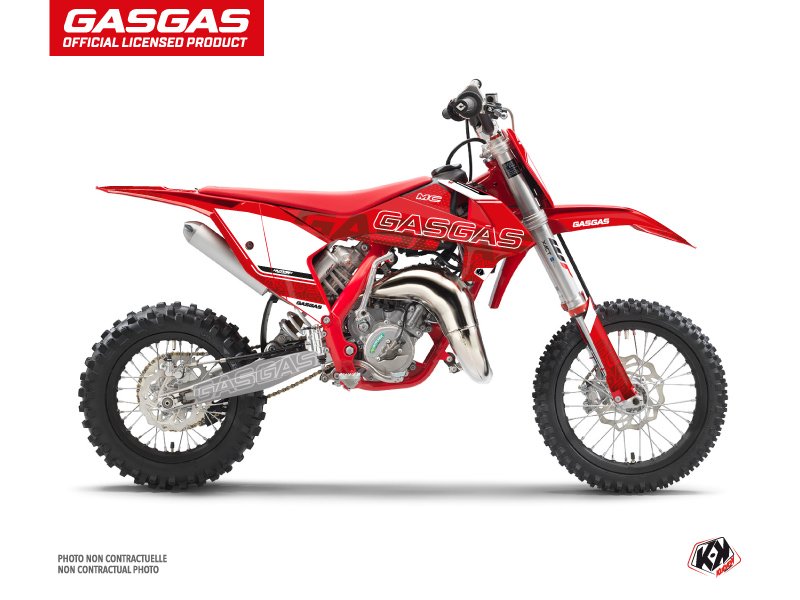 GASGAS MC 65 Dirt Bike Border Graphic Kit Red