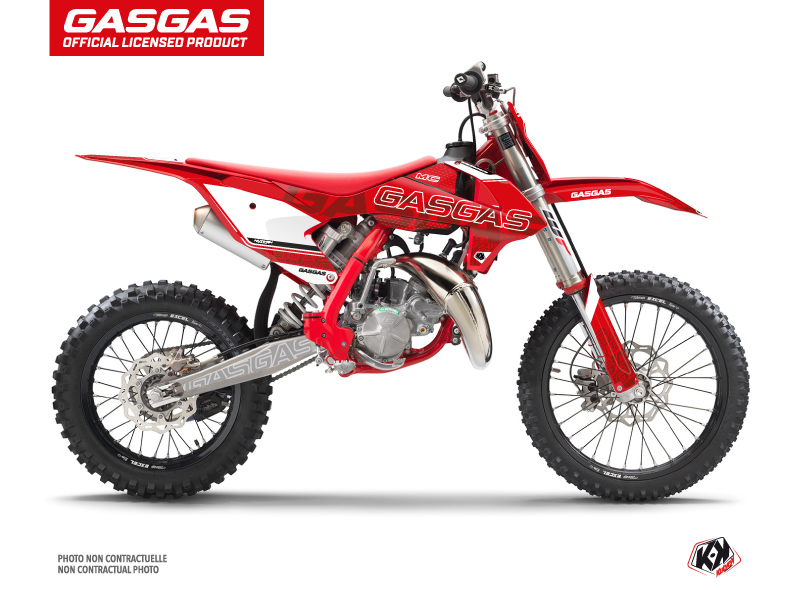 GASGAS MC 85 Dirt Bike Border Graphic Kit Red