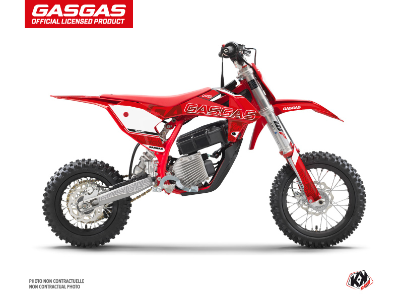 GASGAS MC-E 5 Dirt Border Flash Graphic Kit Red