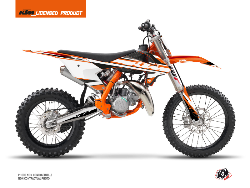 KTM 85 SX Dirt Bike Breakout Graphic Kit Orange White