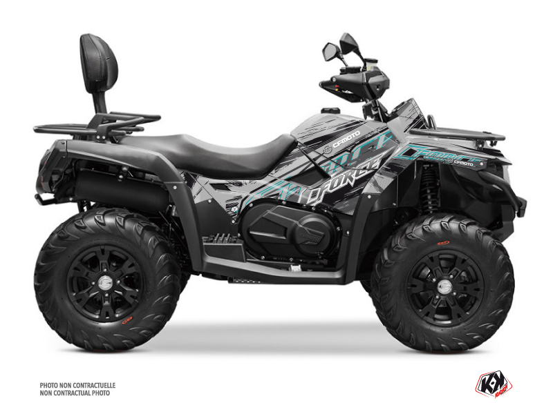 CF MOTO CFORCE 600 ATV Brush Graphic Kit Grey