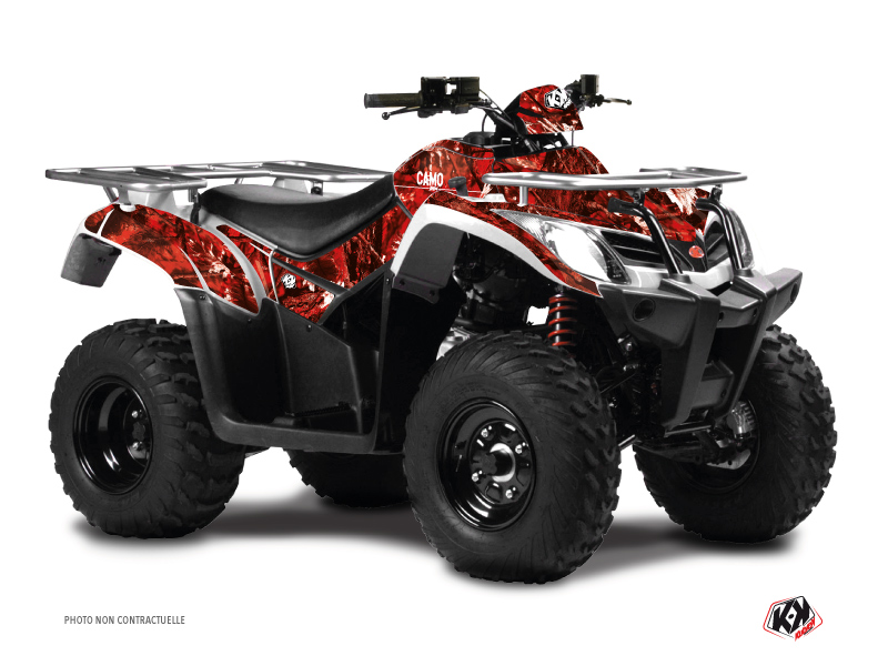 Kymco 300 MXU ATV Camo Graphic Kit Red