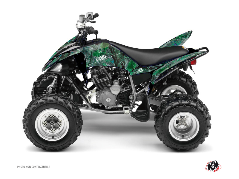 Yamaha 250 Raptor ATV Camo Graphic Kit Green