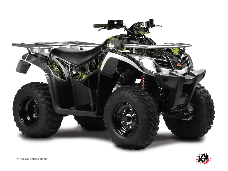 Kymco 300 MXU R ATV Camo Graphic Kit Black Green