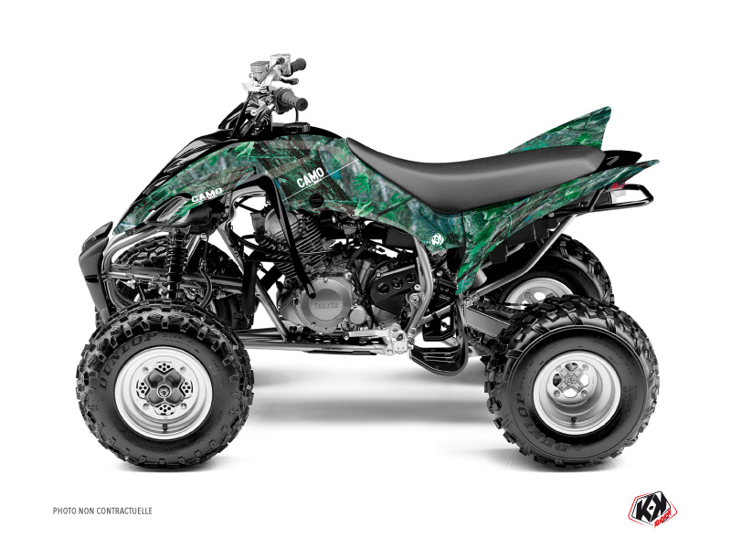 Yamaha 350 Raptor ATV Camo Graphic Kit Green