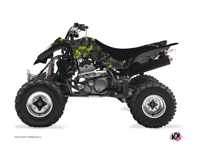 Kit Déco Quad Camo Kawasaki 400 KFX Noir Vert