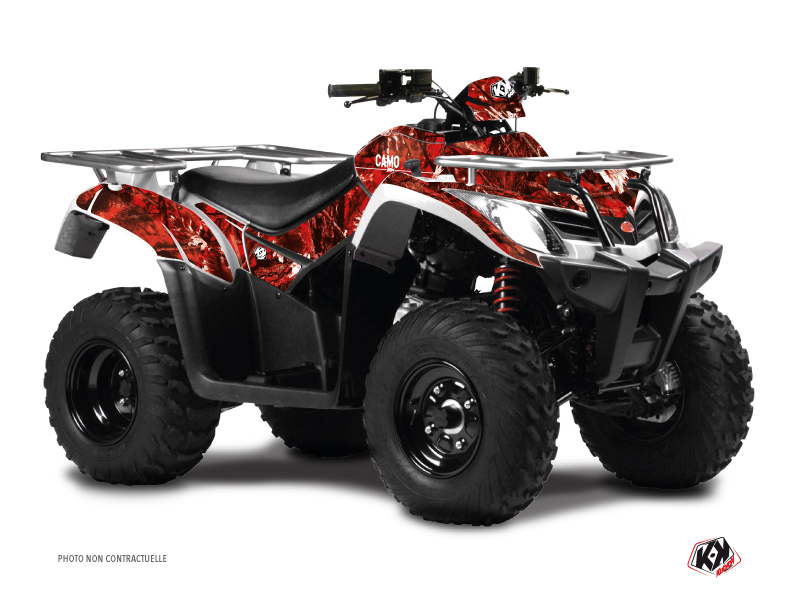 Kymco 400 MXU ATV Camo Graphic Kit Red