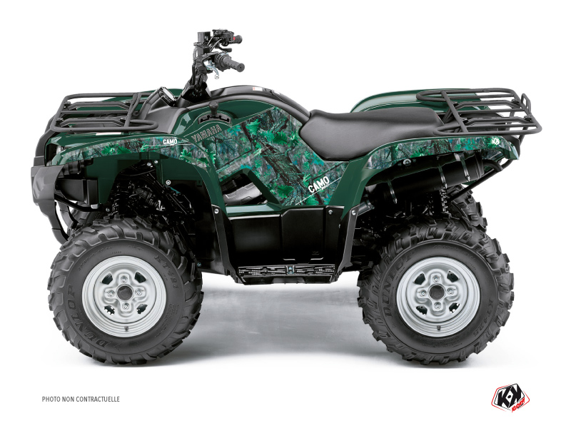 Yamaha 450 Grizzly ATV Camo Graphic Kit Green