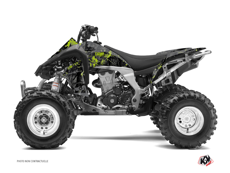 Kit Déco Quad Camo Kawasaki 450 KFX Noir Vert