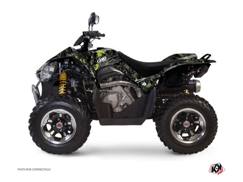 Kymco 450 MAXXER ATV Camo Graphic Kit Black Green