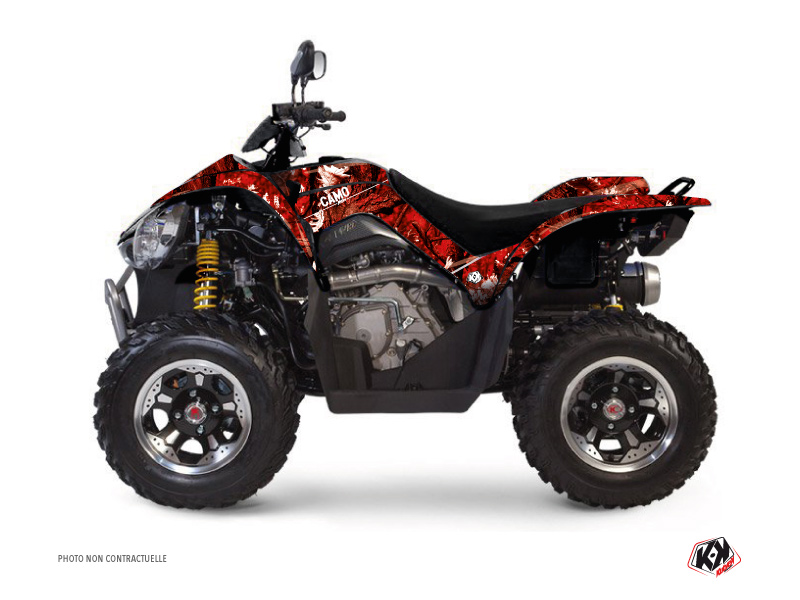 Kymco 450 MAXXER ATV Camo Graphic Kit Red
