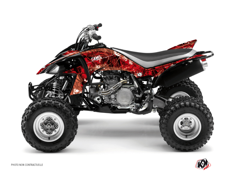 Yamaha 450 YFZ ATV Camo Graphic Kit Red