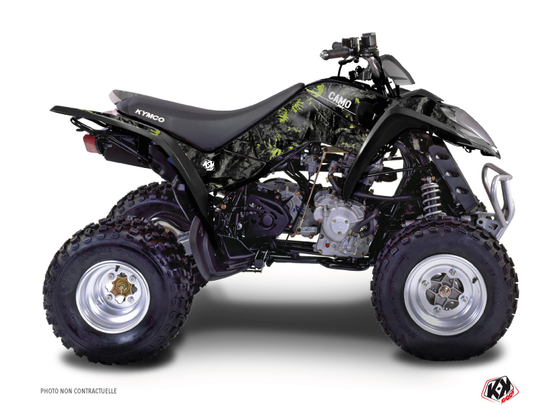 Kymco 50 MAXXER ATV Camo Graphic Kit Black Green