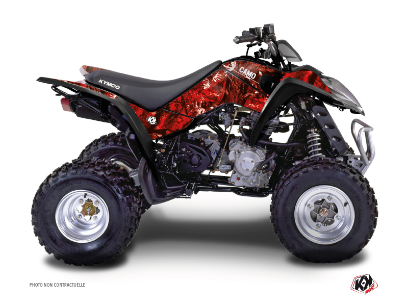 Kymco 50 MAXXER ATV Camo Graphic Kit Red