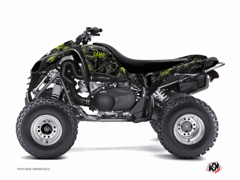 Kawasaki 700 KFX ATV Camo Graphic Kit Black Green