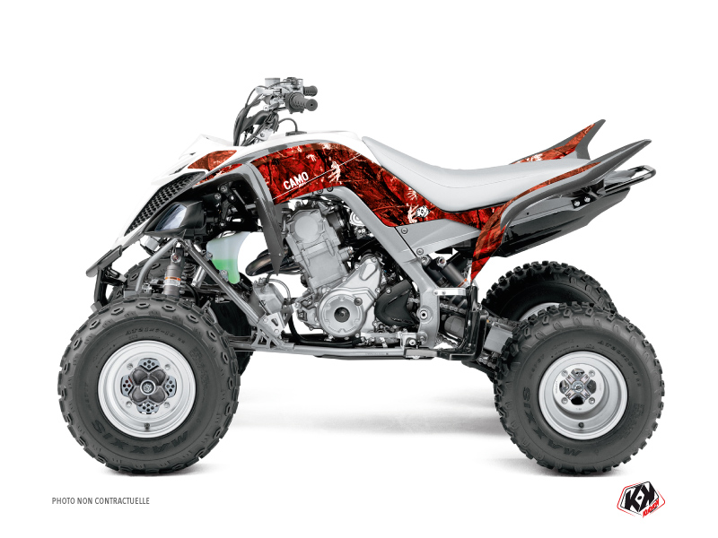 Kit Déco Quad Camo Yamaha 700 Raptor Rouge