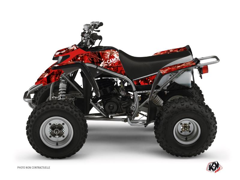 Yamaha Blaster ATV Camo Graphic Kit Red