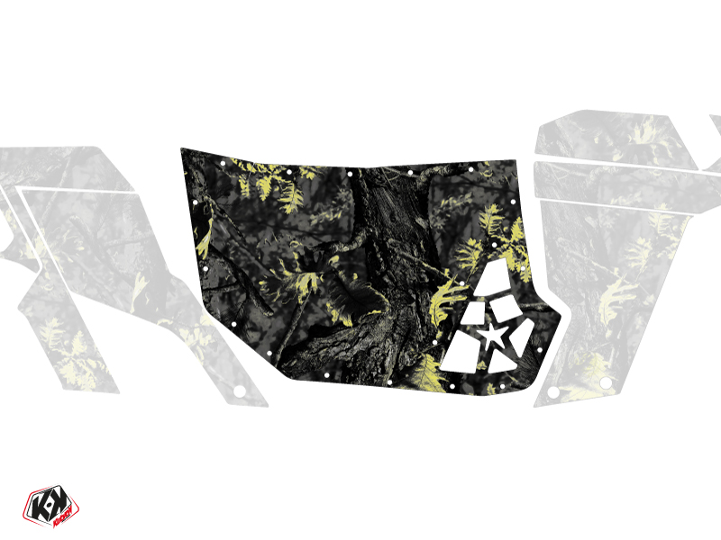 Kit Déco Portes Suicide Blingstar Camo Can Am Commander 2011-2017 Noir Jaune