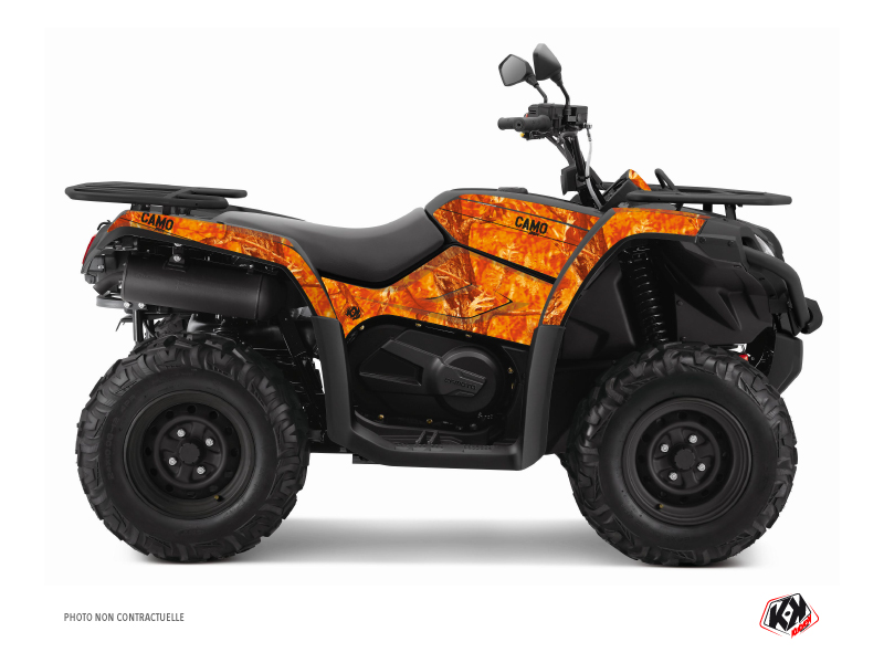 CF MOTO CFORCE 520 S ATV Camo Graphic Kit Orange