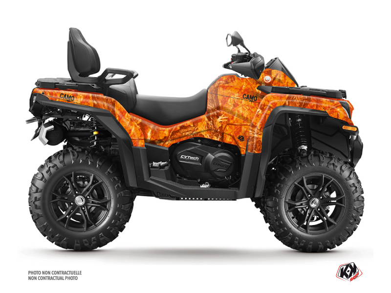 CF MOTO CFORCE 850 XC ATV Camo Graphic Kit Orange