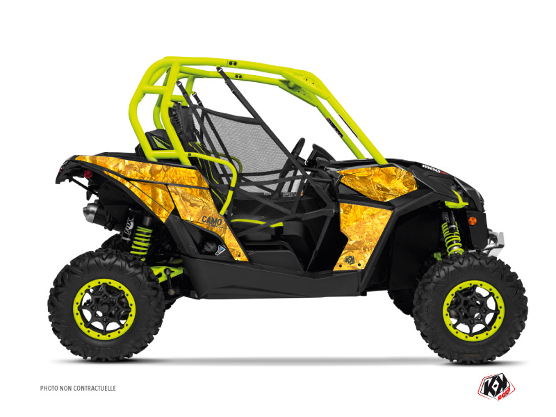 Can Am Maverick UTV Camo Graphic Kit Yellow