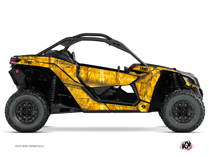 Can Am Maverick X3 UTV Camo Graphic Kit Yellow