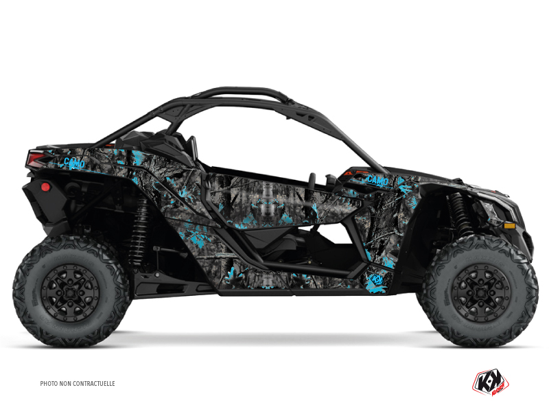 Kit Déco SSV Camo Can Am Maverick X3 Noir Bleu