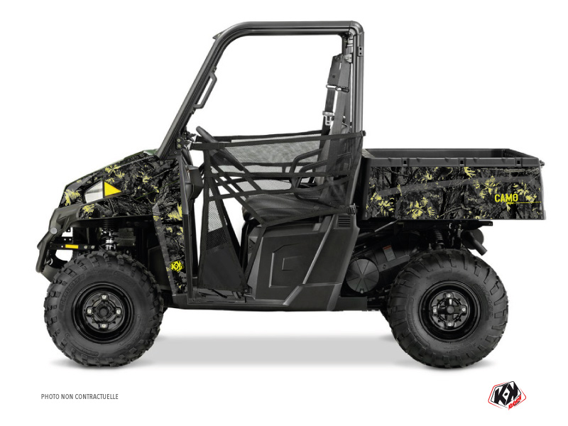 Polaris Ranger 900 XP UTV Camo Graphic Kit Black Yellow