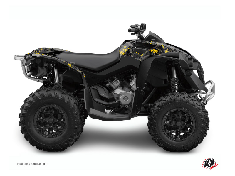 Kit Déco Quad Camo Can Am Renegade Noir Jaune