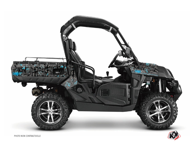 CF Moto U Force 800 UTV Camo Graphic Kit Black Blue