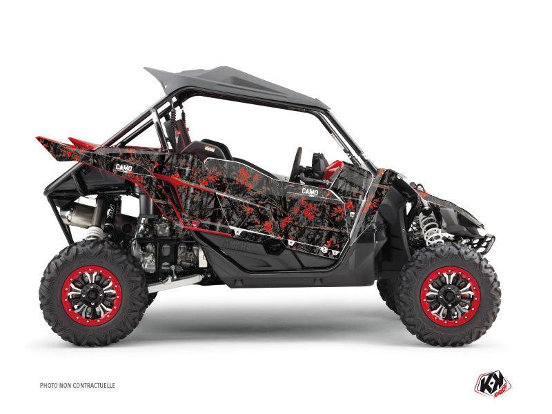 Yamaha YXZ 1000 R UTV Camo Graphic Kit Black Red