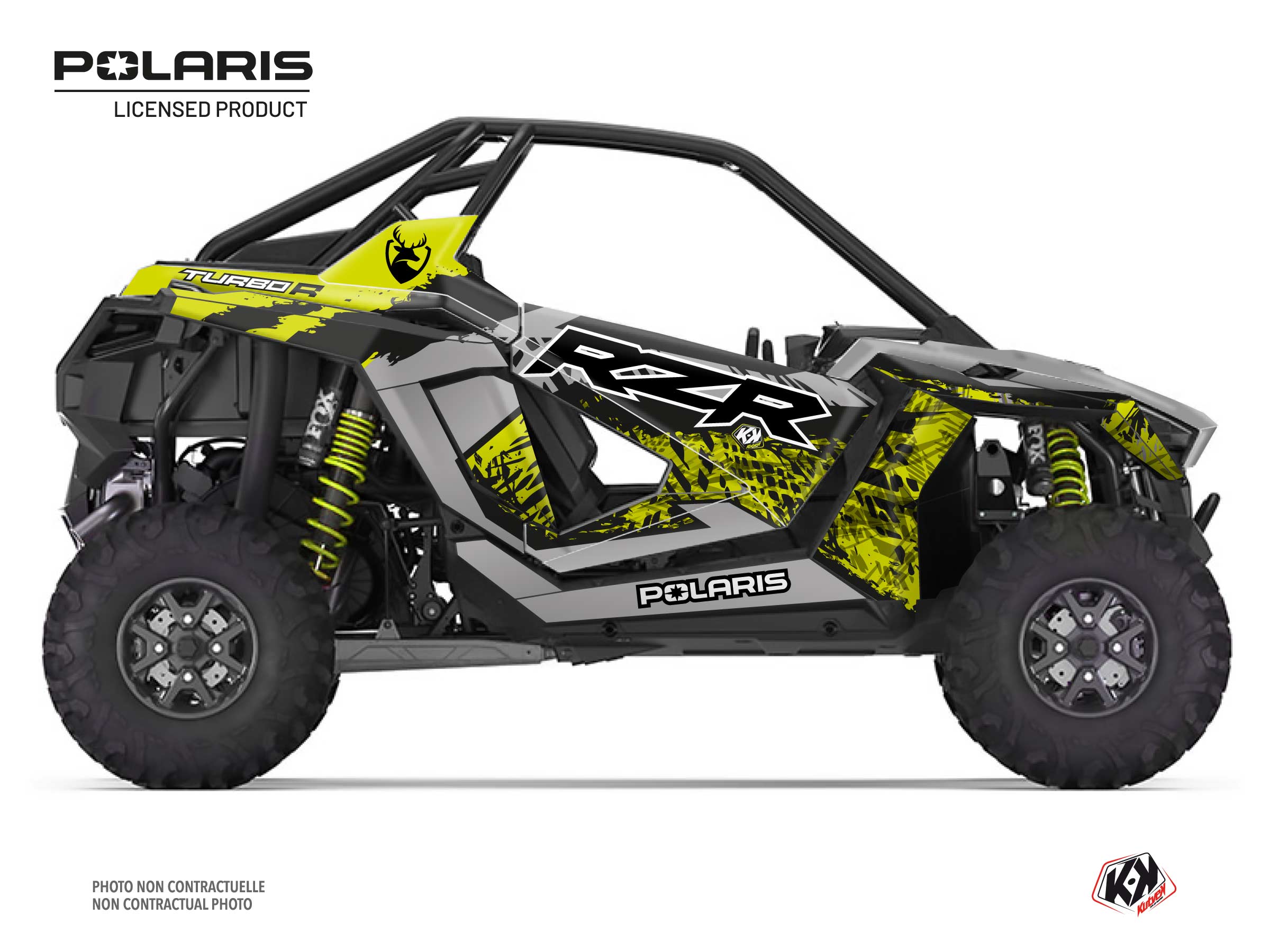 Polaris RZR PRO R UTV Chaser Graphic Kit Yellow