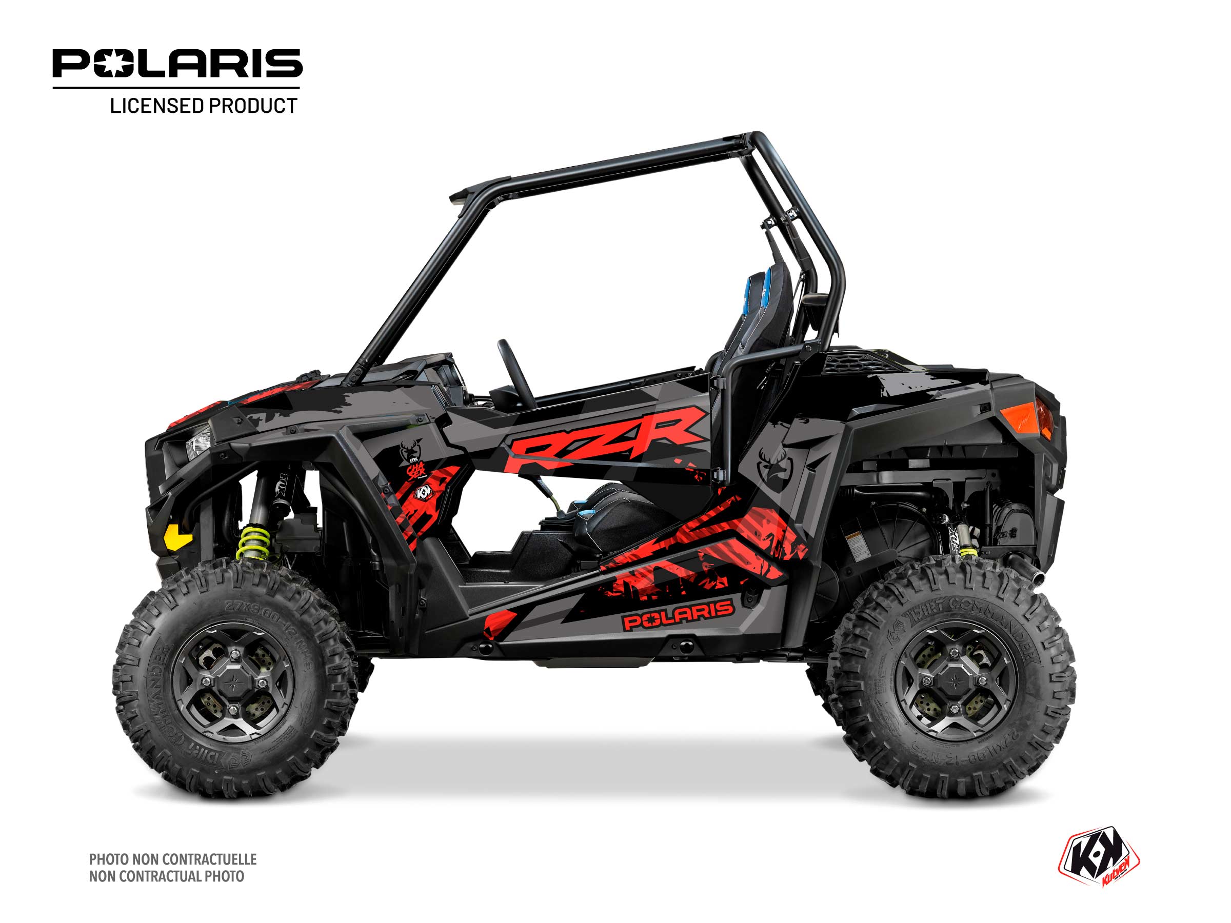 Polaris RZR S 1000 UTV Chaser Graphic Kit Red