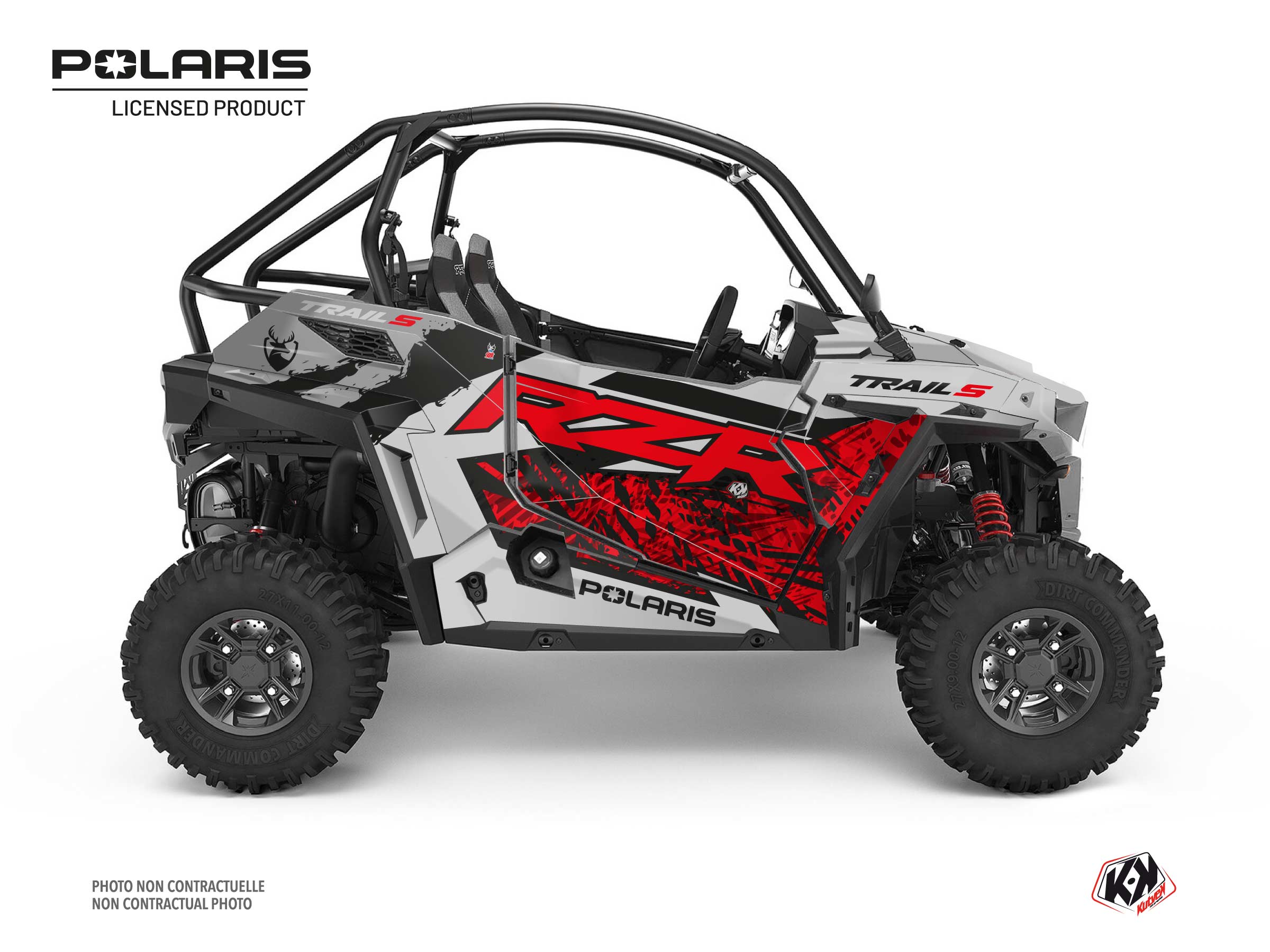 Polaris RZR Trail S UTV Chaser Graphic Kit Grey