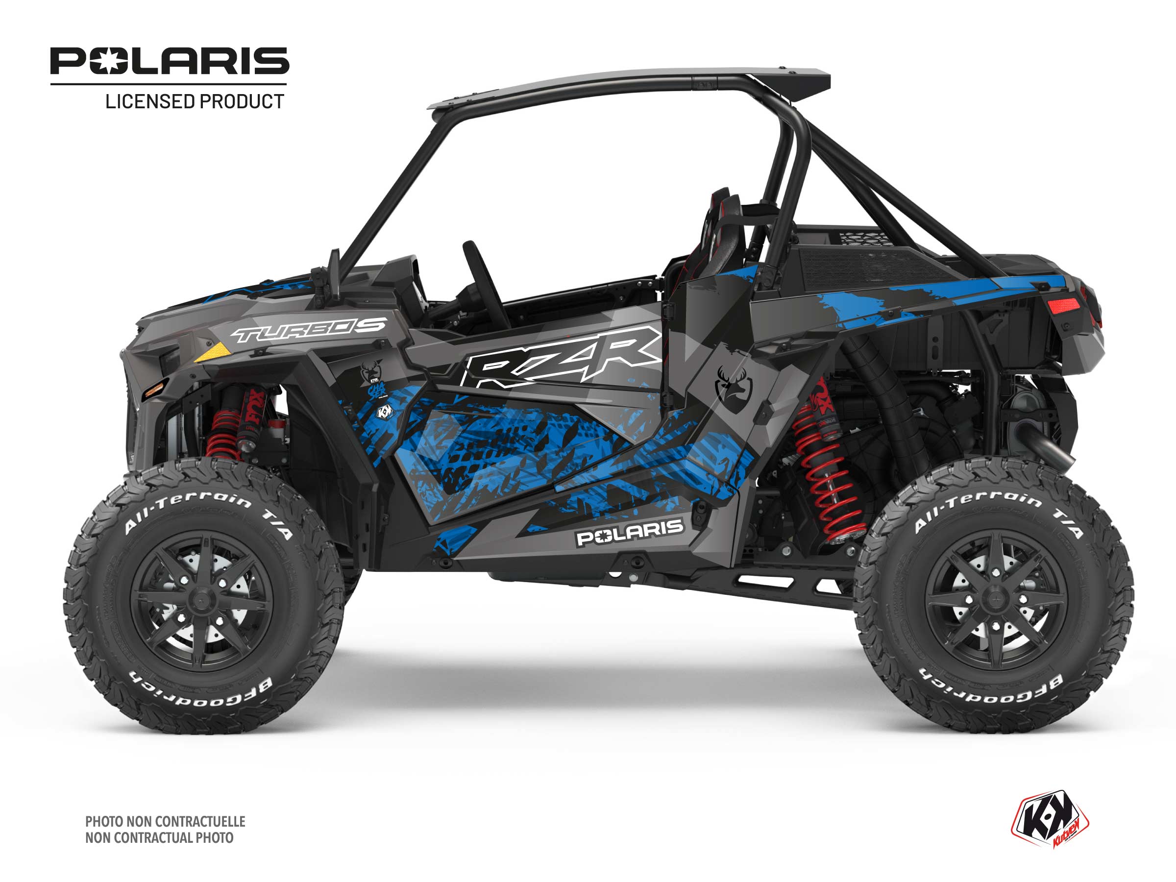 Polaris RZR Turbo S UTV Chaser Graphic Kit Blue