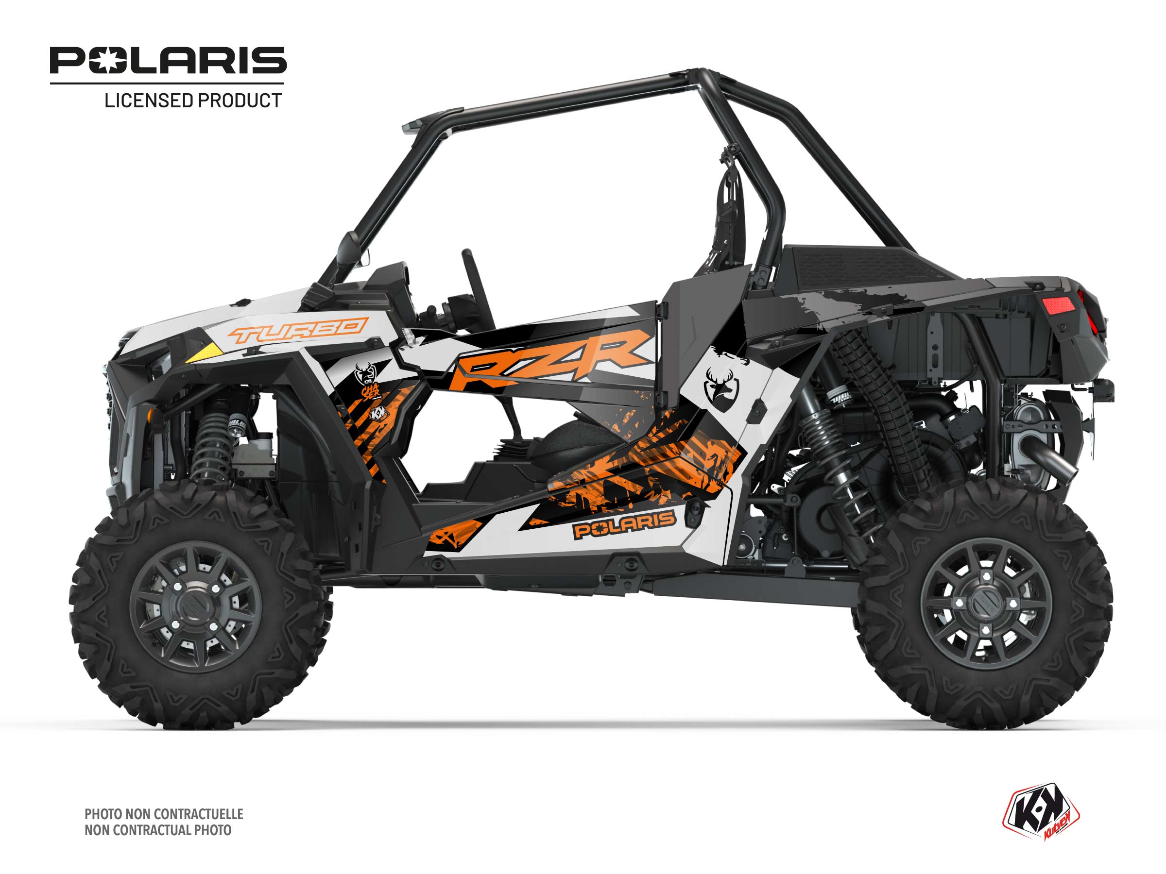 Polaris RZR XP Turbo UTV Chaser Graphic Kit Orange