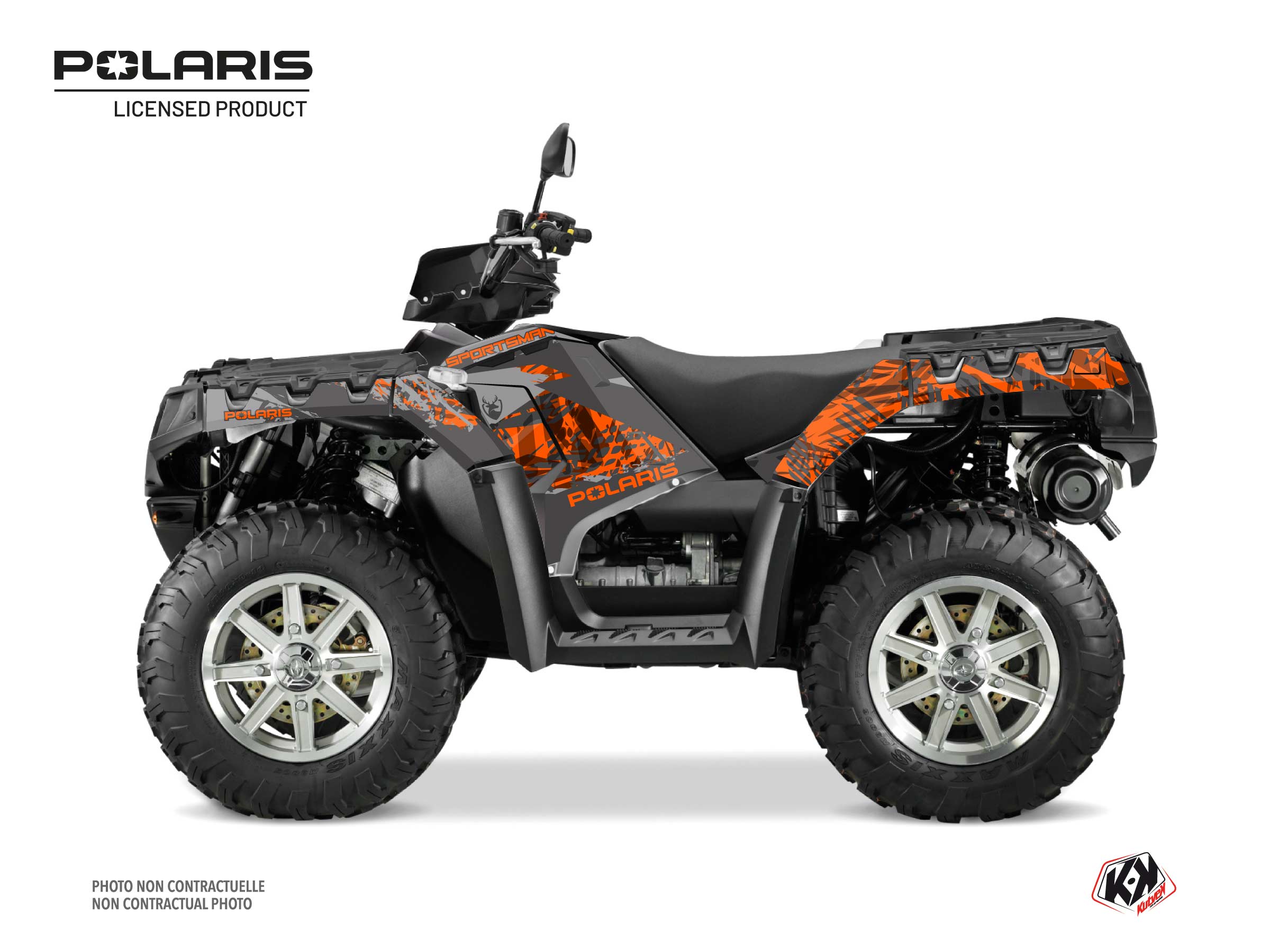 Polaris 850 Sportsman Touring ATV Chaser Graphic Kit Grey