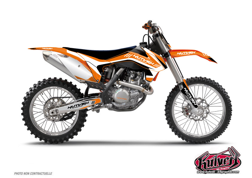 KTM EXC-EXCF Dirt Bike Chrono Graphic Kit Black