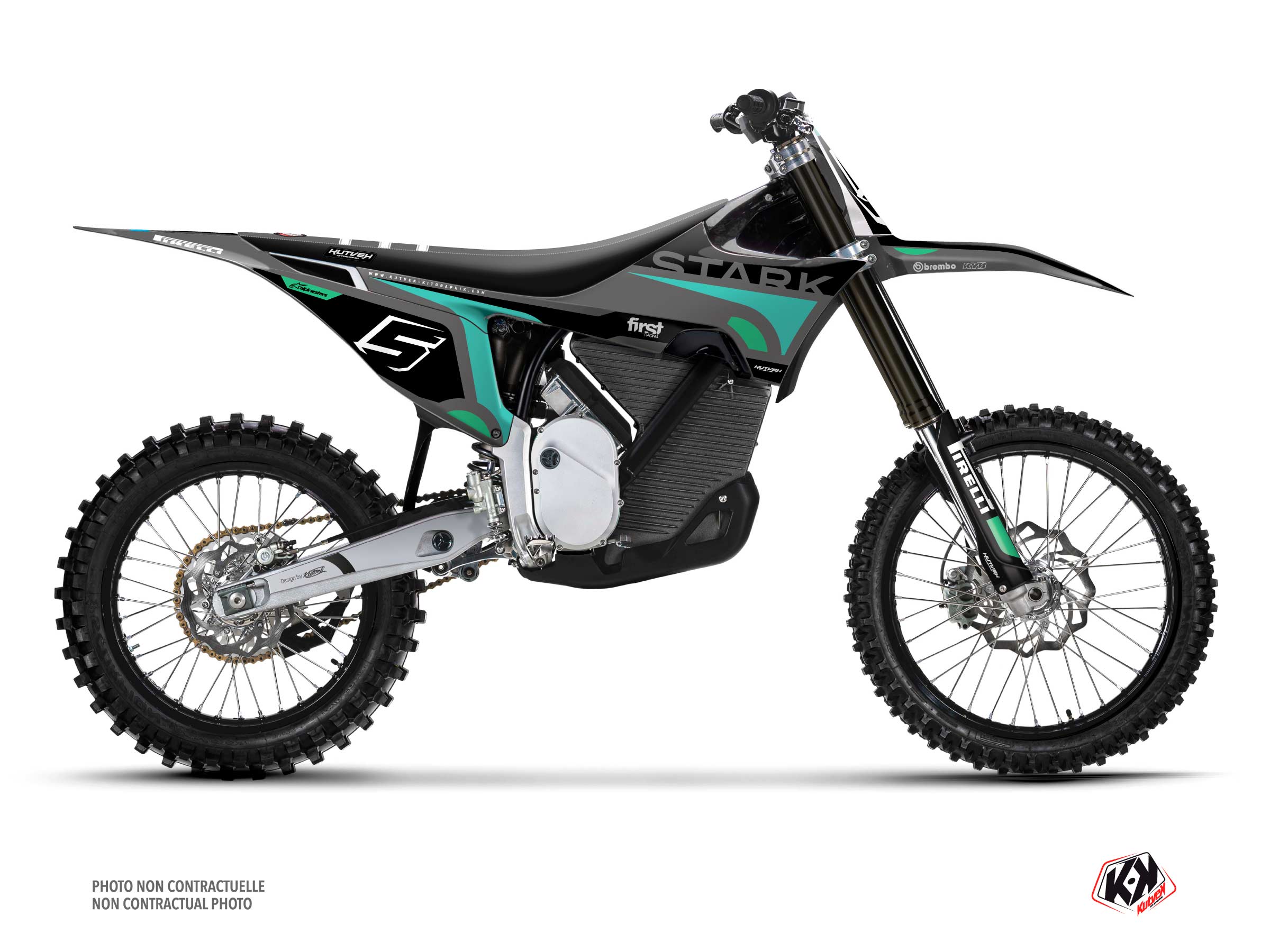 Kit Déco Motocross Cirkle Stark Future Varg Gris