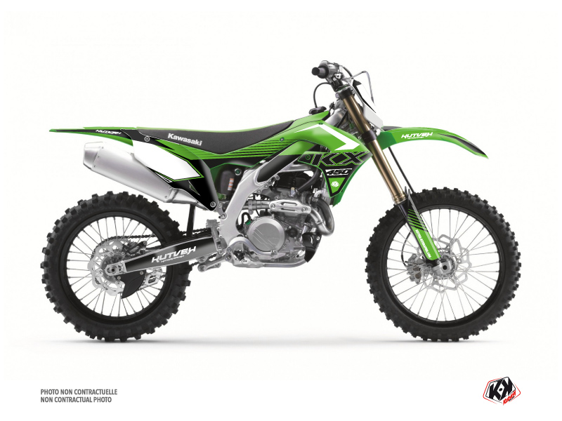 Kawasaki 450 KXF Dirt Bike Claw Graphic Kit Green