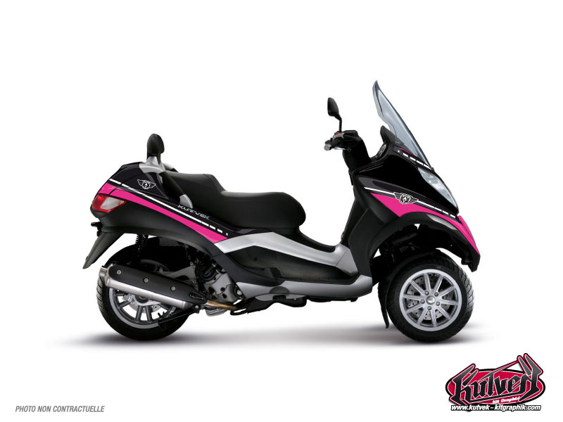 Piaggio MP3 Maxiscooter Cooper Graphic Kit Pink