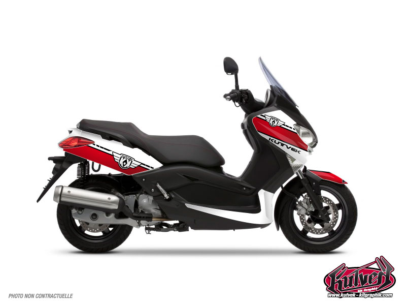 Yamaha XMAX 125 Maxiscooter Cooper Graphic Kit White Red